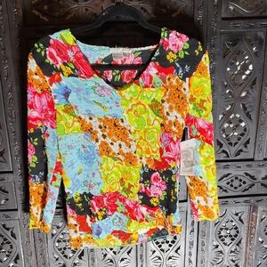 Colorful Floral Women's Top